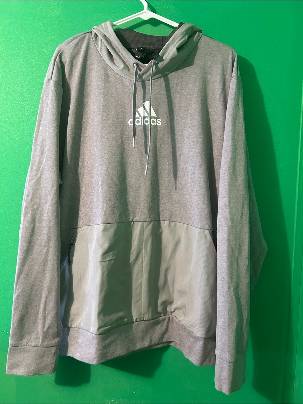 Adidas Men's Gray Pullover Hoodie size xl